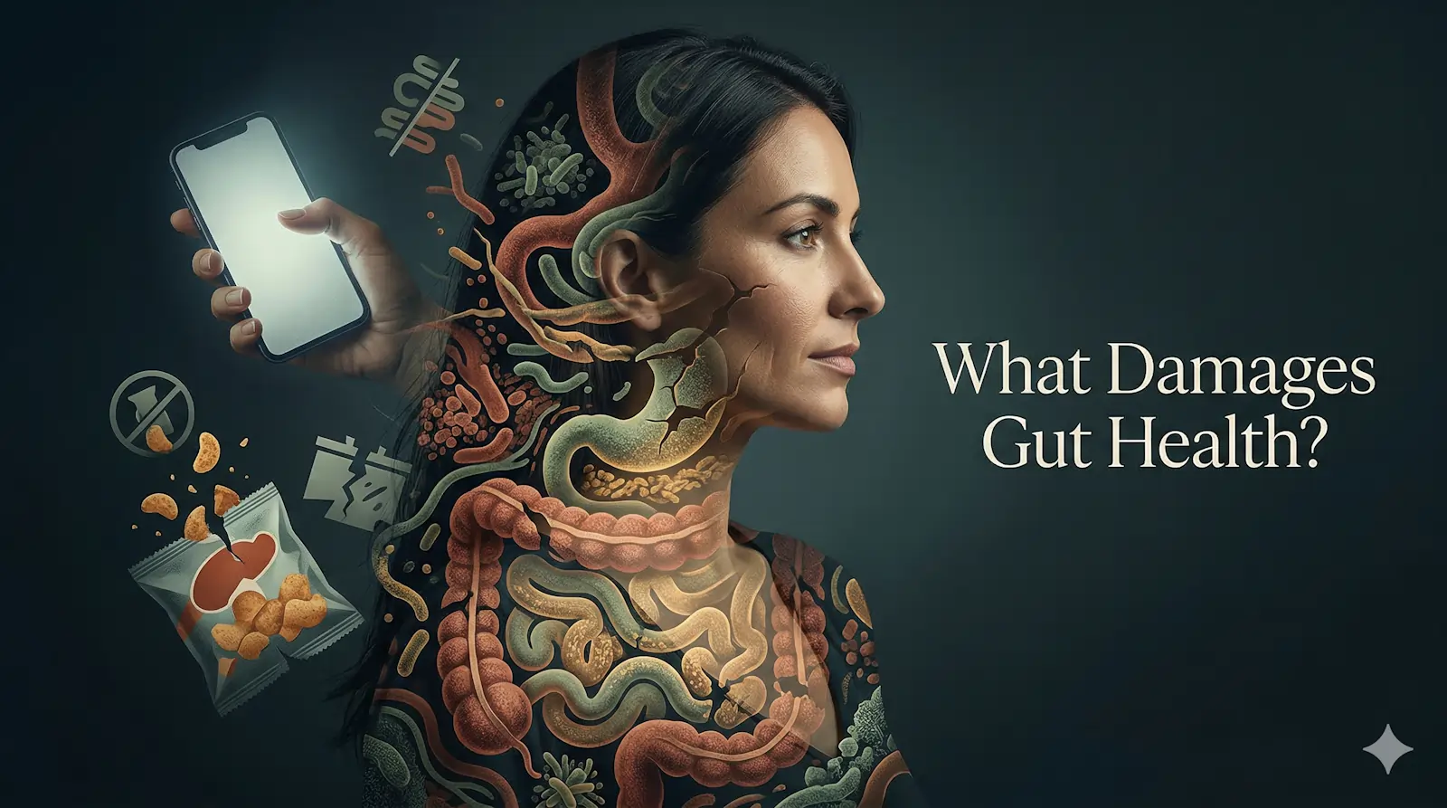 What damages gut health